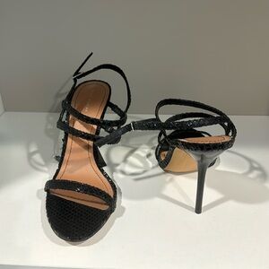 Zara heels crocodile pattern